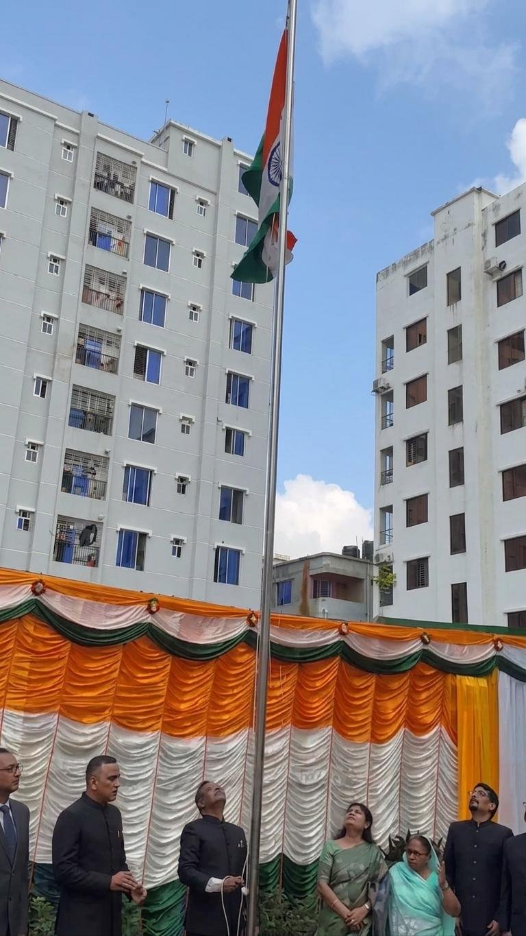 Celebration of the 80 th Independence Day of India in the Chancery premises of Assistant High Commission of India, Rajshahi on 15 th August 2026.