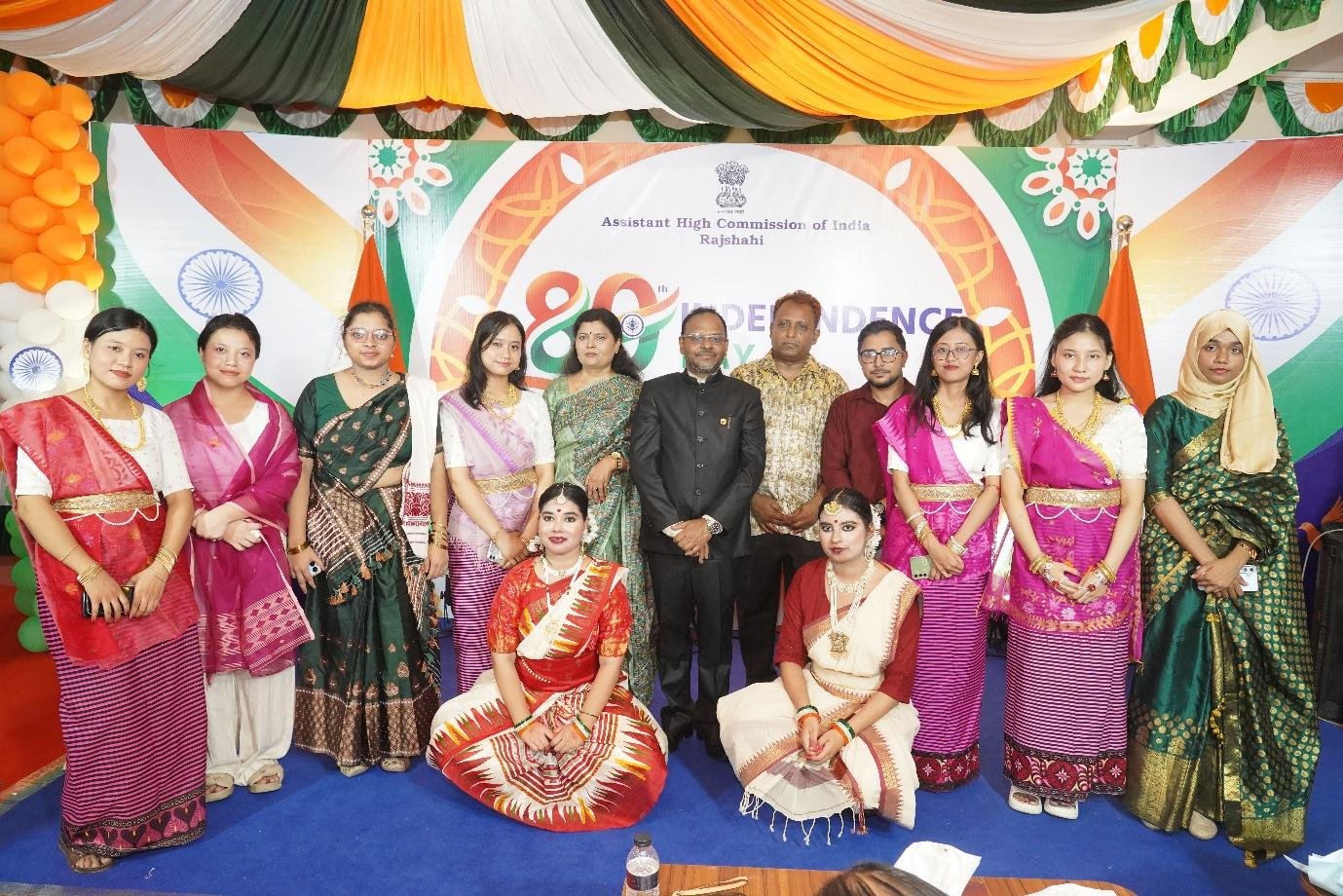 Celebration of the 80 th Independence Day of India in the Chancery premises of Assistant High Commission of India, Rajshahi on 15 th August 2026.