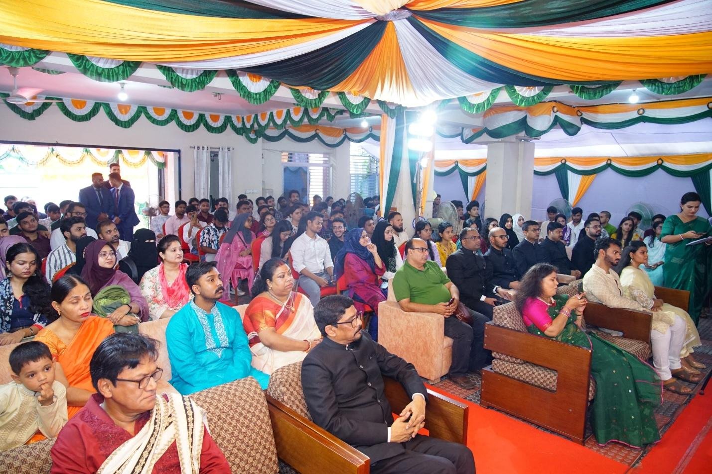Celebration of 79th Independence Day of India in the Chancery premises of Asst High Commission of India in Rajshahi.