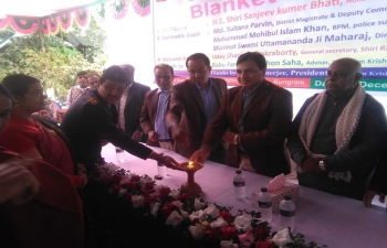 "Blanket Distribution" ceremony organized by Shiri Ram krishna Ashram in Kurigram