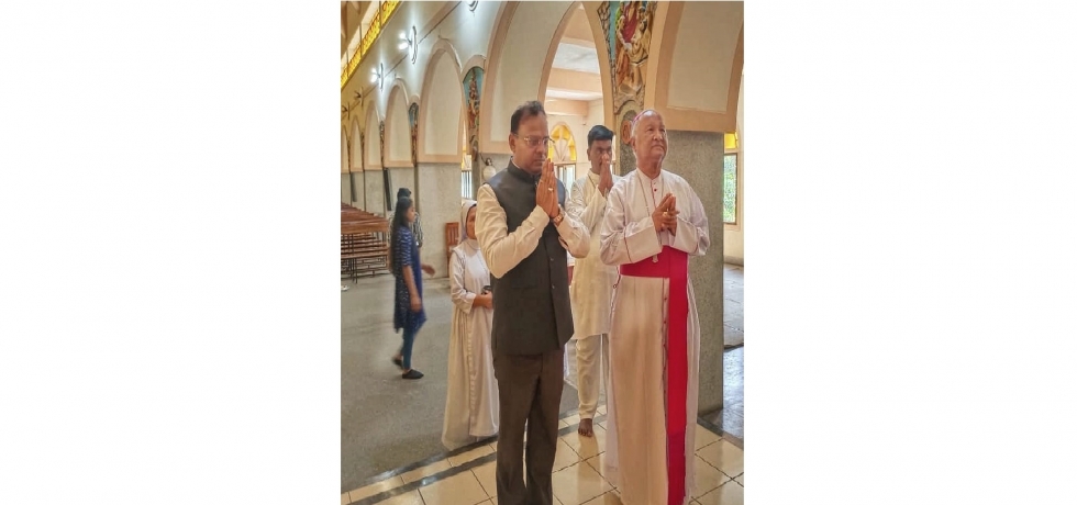 Visit of AHC, Sh. Manoj Kumar to Good Shepherd Cathedral Church, Rajshahi on the occasion of Easter